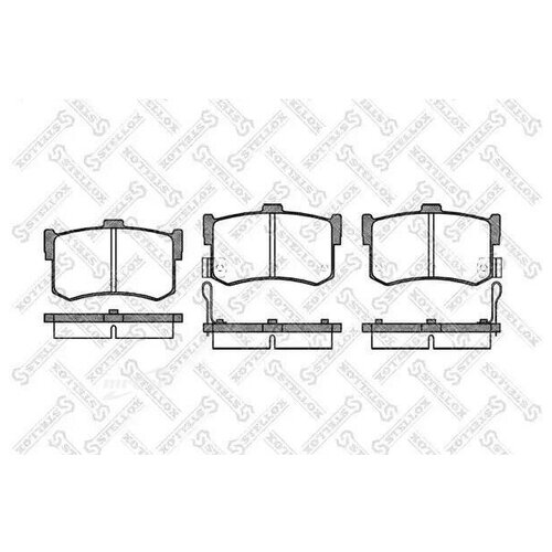 STELLOX 253002SX 253 002-SX_242 02222617колодки дисковые з.\ Hyundai Sonata 1.8i/2.0i 16V/3.0i 16V с ABS 96-98