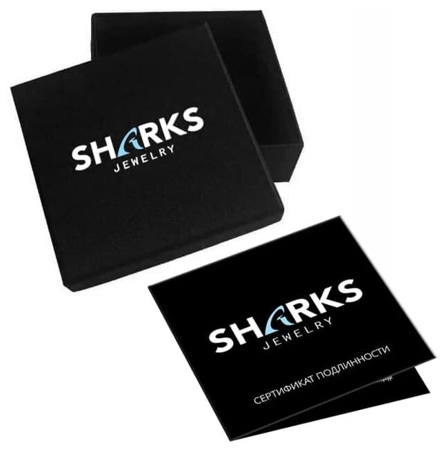 Плетеный браслет Sharks Jewelry, металл