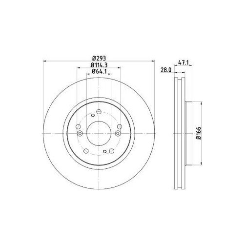 фото Диск тормозной | перед | nd2005k nisshinbo