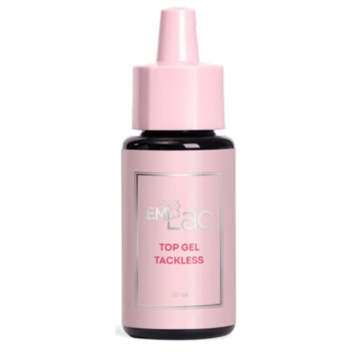 E.Mi Верхнее покрытие Top gel Tackless, прозрачный, 30 мл e mi верхнее покрытие top gel tackless прозрачный 30 мл