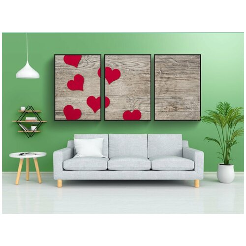 фото Набор модулных постеров для интерьера "карта, открытка, поздравление" 60x90 см. в тубусе, без рамки lotsprints