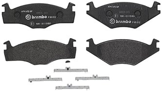 Дисковые тормозные колодки передние/задние brembo P85012 для SEAT, Volkswagen (4 шт.)