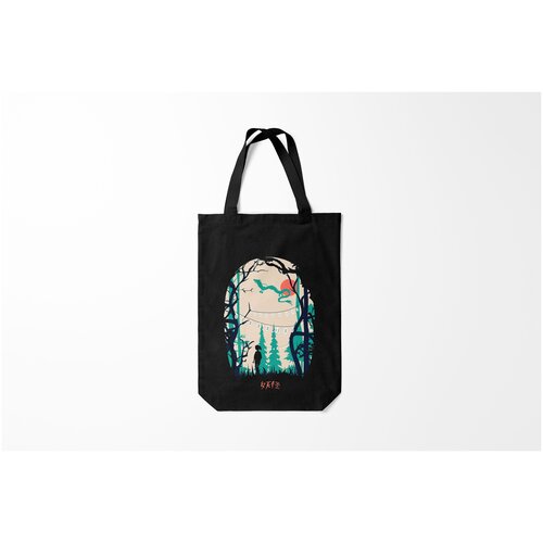 фото Сумка-шоппер / 31х42 см / аниме / хранители леса и дракон burnettie