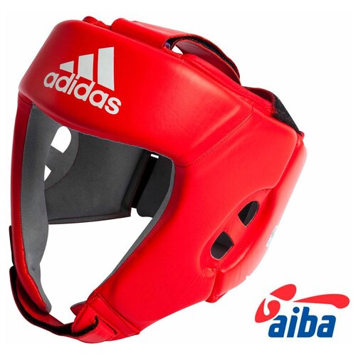 фото Шлем боксерский aiba красный (размер xs) adidas