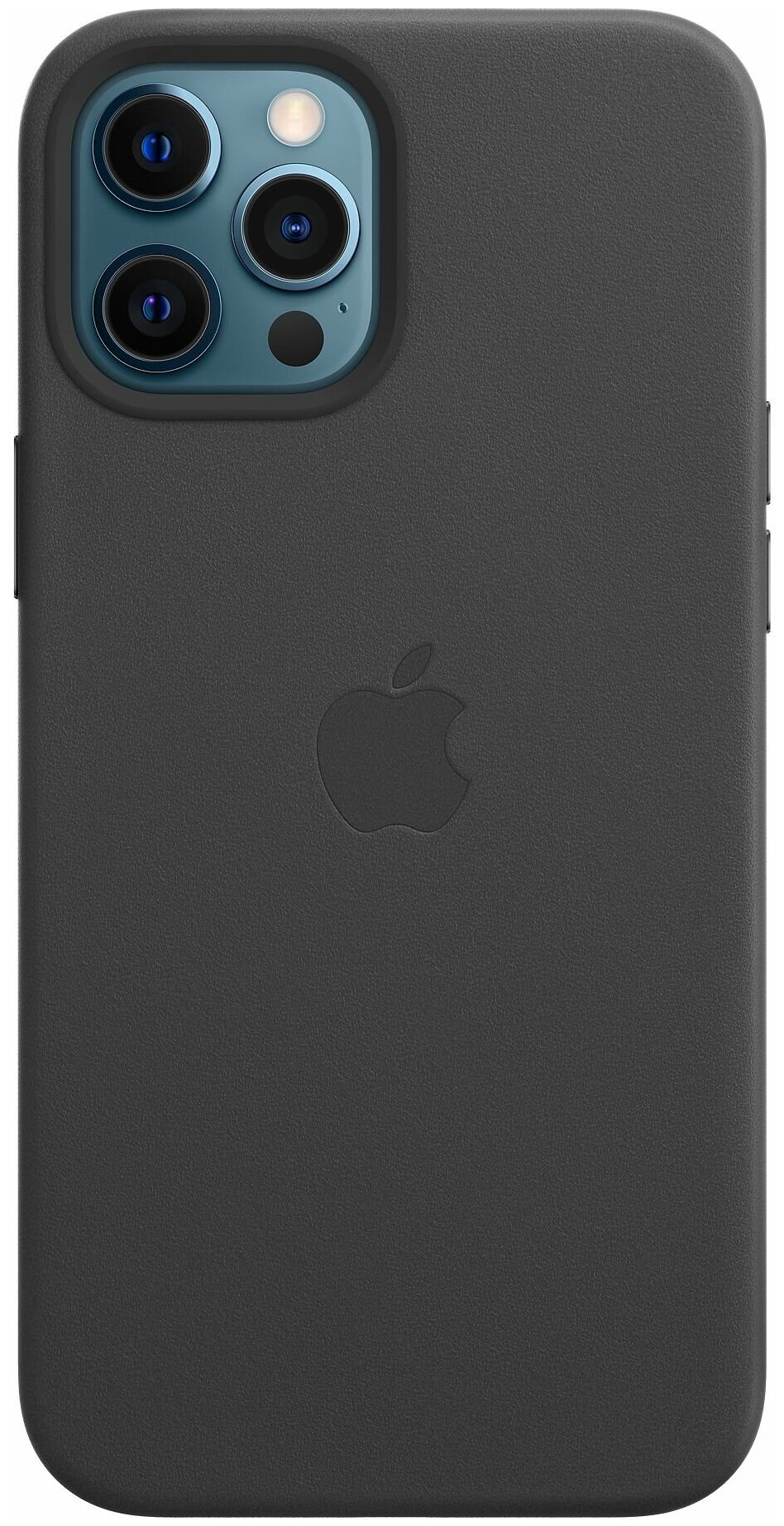 Чехол-крышка Apple MHKM3ZE/A для iPhone 12 Pro Max, кожа, черный - фото №1