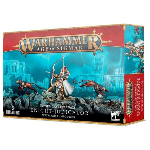 фото Набор миниатюр для настольной игры warhammer age of sigmar-stormcast eternals knight-judicator with gryph-hounds games workshop