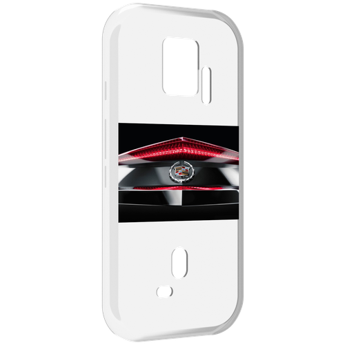 Чехол MyPads cadillac 3 мужской для ZTE Nubia Red Magic 7S Pro задняя-панель-накладка-бампер