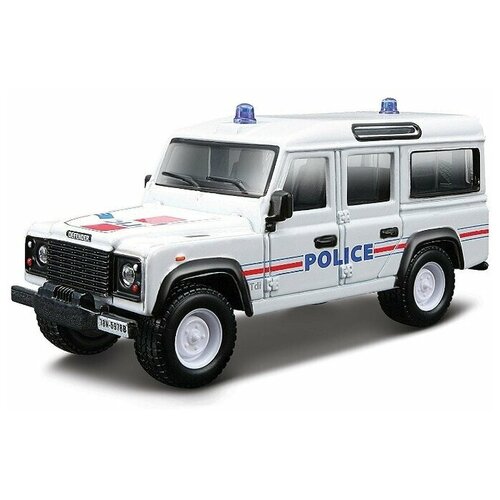 Bburago Машинка полицейская Emergency Land Rover Defender 110 1:50  18-32003 машина bburago 2022 land rover defender 110 1 24 зеленый 18 21101