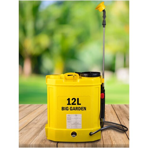 Опрыскиватель для растений BIG GARDEN 12л, Опрыскиватель садовый, опрыскиватель, 12 л, 5 насадок, дальность 5-8 метра.