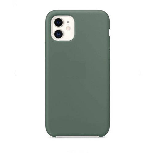 фото Чехол силиконовый на айфон silicone case для apple iphone 11, матовый зеленый (дикий кактус) hoco