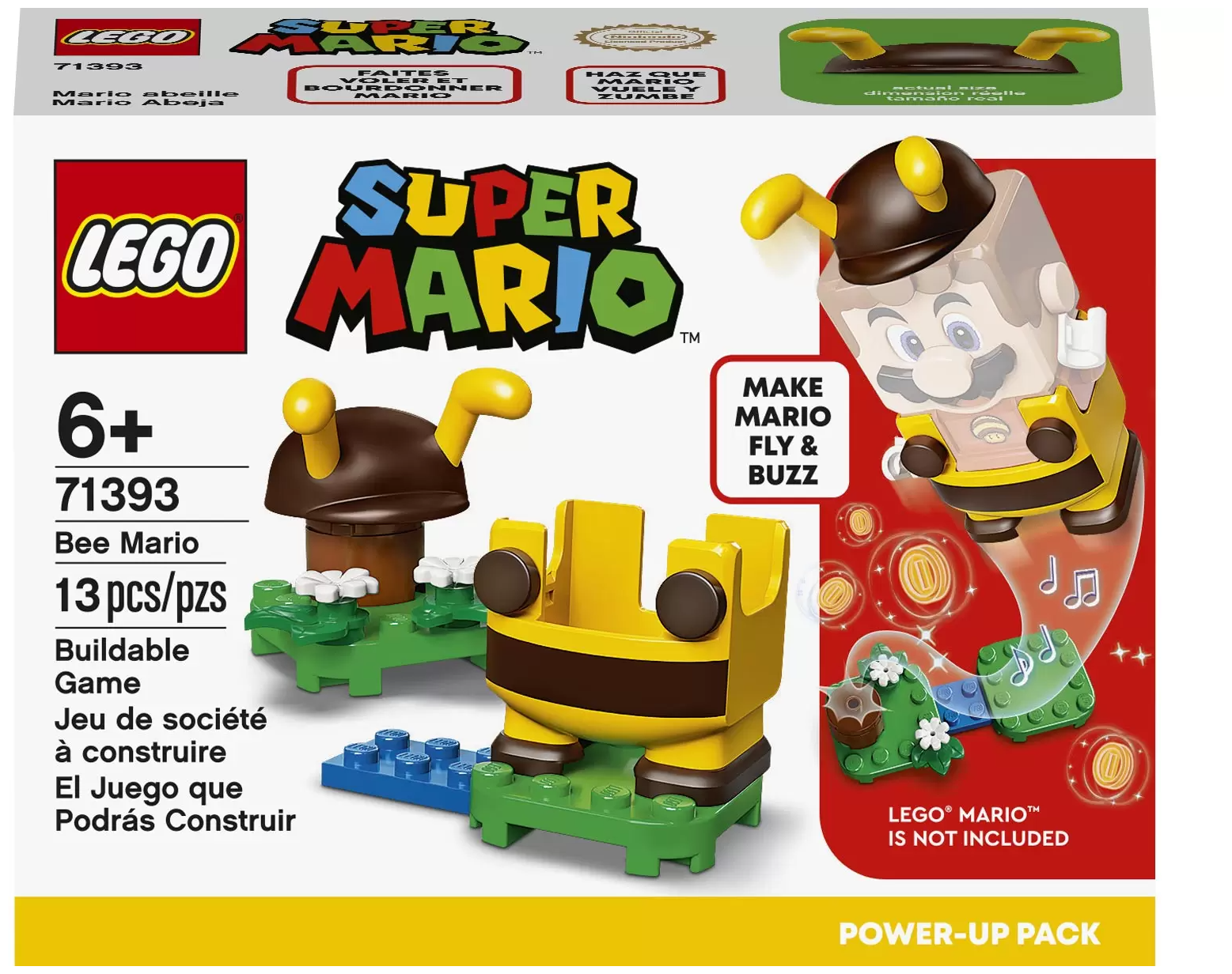 Конструктор LEGO Super Mario 71393 Набор усилений «Марио-пчела», 13 дет.