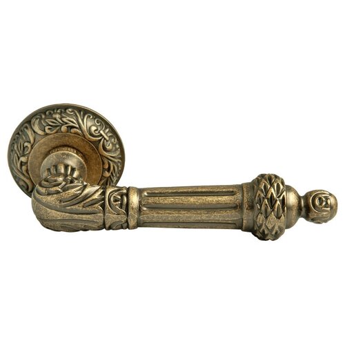 Ручка дверная Classic 3, античная бронза дверная ручка на круглой розетке rucetti rap classic 3 omb состаренная матовая бронза