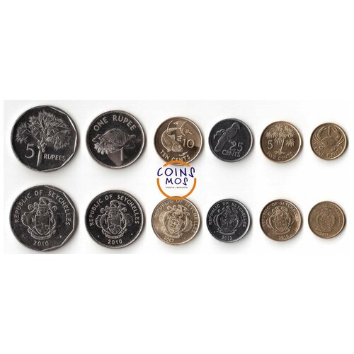 кипр набор из 6 монет 2004 г Сейшелы Набор из 6 монет 2004 - 2010 г.