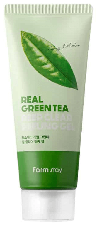 Пилинг-гель Farm Stay с зелёным чаем - Real Green Tea Deep Clear Peeling Gel