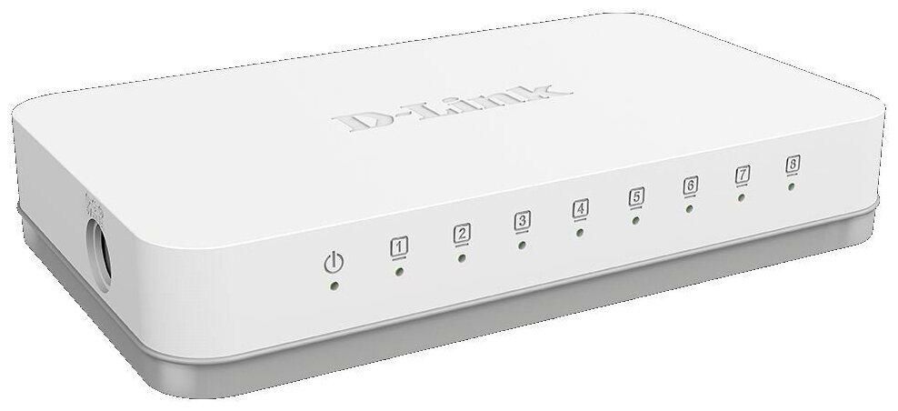 Коммутатор D-Link DGS-1008AE1A 8G неуправляемый - фотография № 1