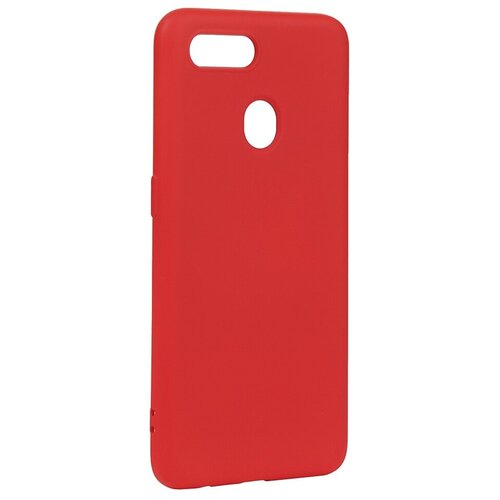 фото Чехол с микрофиброй df для oppo a5s silicone red ooriginal-06