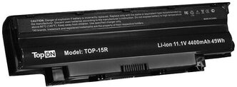 Аккумуляторная батарея TopON для ноутбука Dell Inspiron N3010R (4400mAh)