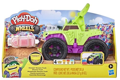 Масса для лепки Play-Doh Wheels Чавкающий монстр-трак (F1322) 4 цв.