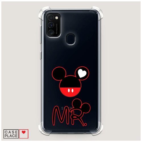 фото Чехол силиконовый противоударный samsung galaxy m21 mr mouse case place