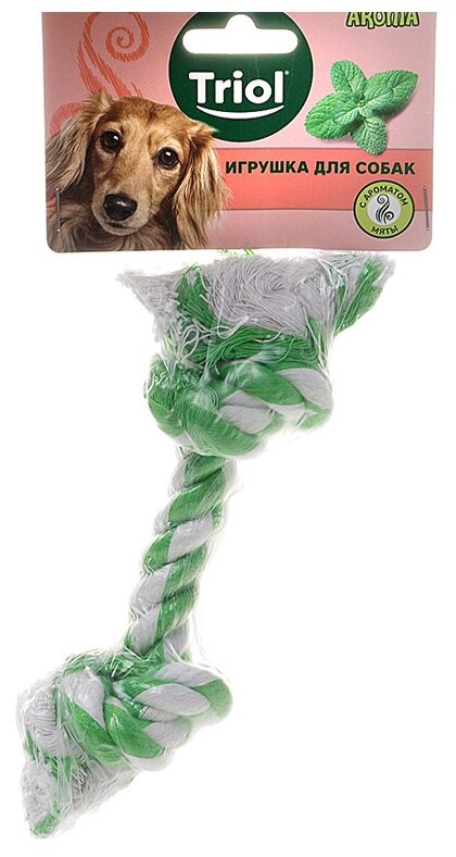 TRIOL игрушка для собак «Веревка с ментолом» (26 см) - фотография № 4