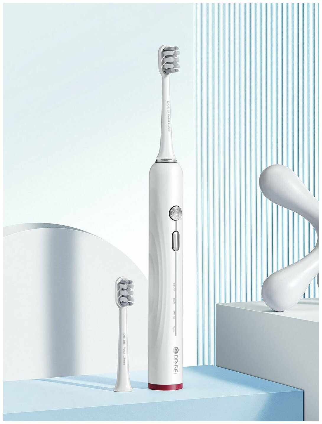 Звуковая электрическая зубная щетка DR.BEI Sonic Electric Toothbrush GY3 белая - фото №11