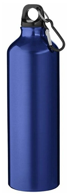 Алюминиевая бутылка для воды "Pacific" с карабином на 770 мл, синий