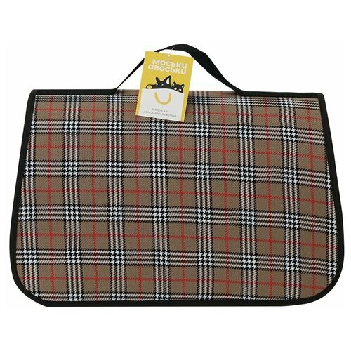 Моськи-Авоськи Сумка-переноска жёсткий каркас, раскладная, 36,5х22х22 см, клетка