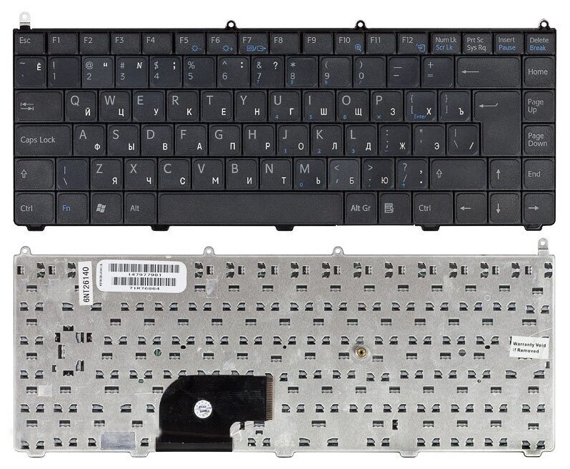 Клавиатура для ноутбука Sony Vaio VGN-AR71MR черная 1250₽