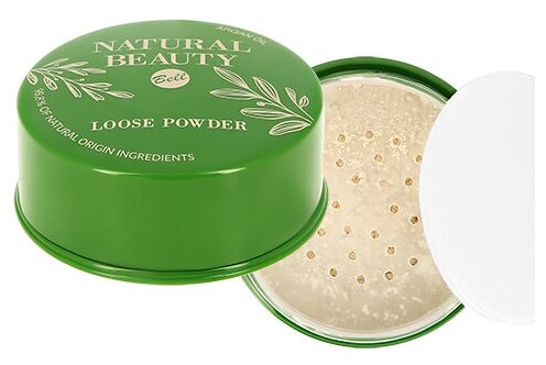 Пудра рассыпчатая для лица `BELL` `NATURAL BEAUTY` LOOSE POWDER тон 01 матирующая