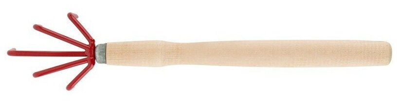 Рыхлитель с деревянной ручкой 5 зубьев 76806 - фотография № 5