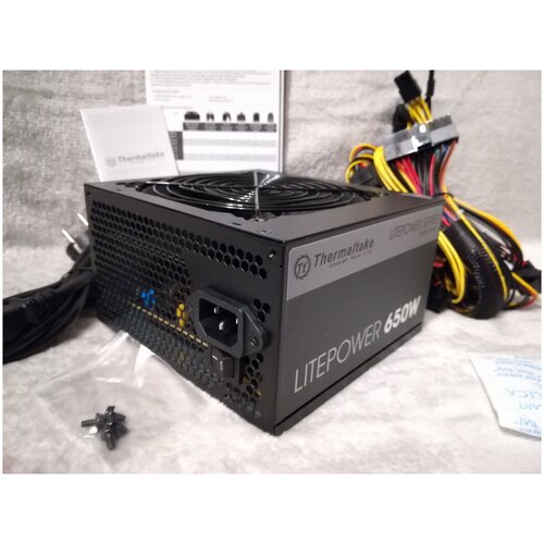 фото Блок питания thermaltake lt-650p rtl ltp-0650p-2 atx 650w no brand