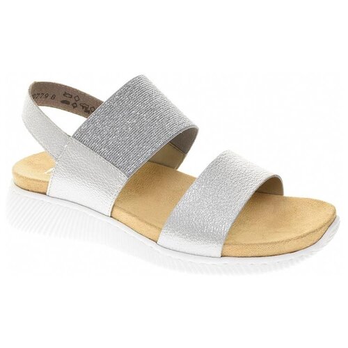 фото Босоножки rieker женские летние, размер 36, цвет серый, артикул 68472-80