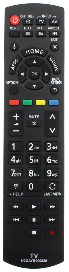 Пульт к Panasonic N2QAYB000830 box TV LCD