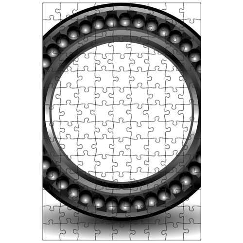 фото Магнитный пазл 27x18см."подшипник, шариковый подшипник, металл" на холодильник lotsprints