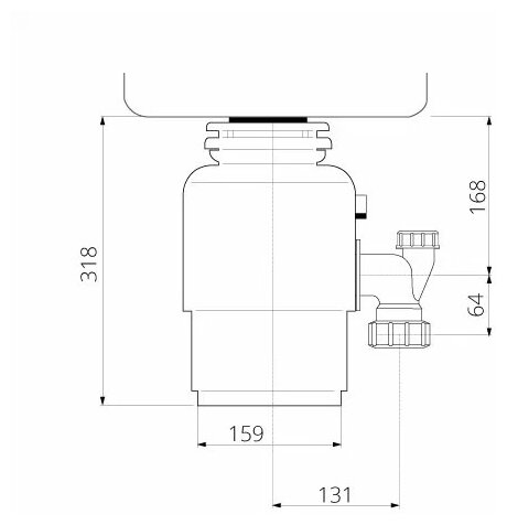 Измельчитель пищевых отходов InSinkErator 46-2AS - фотография № 4