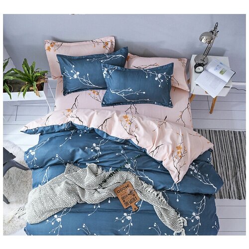 фото Комплект постельного белья grazia-textile евро sakura, сатин, наволочки 50x70 2 шт. grazia textile