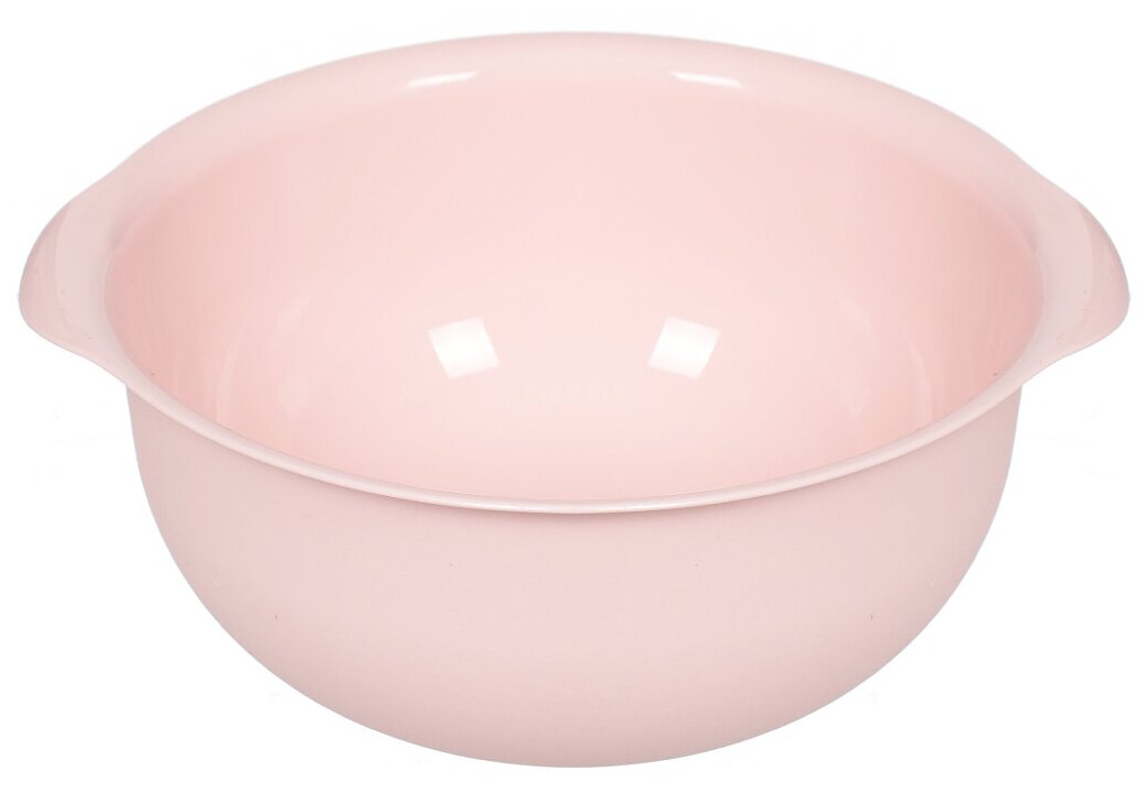 Салатник пластик, круглый, 2 л, Классик, Альтернатива, М7667, розовый
