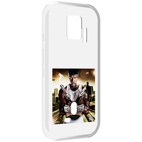 Чехол MyPads 50 Cent - Gun Bros для ZTE Nubia Red Magic 7S Pro задняя-панель-накладка-бампер