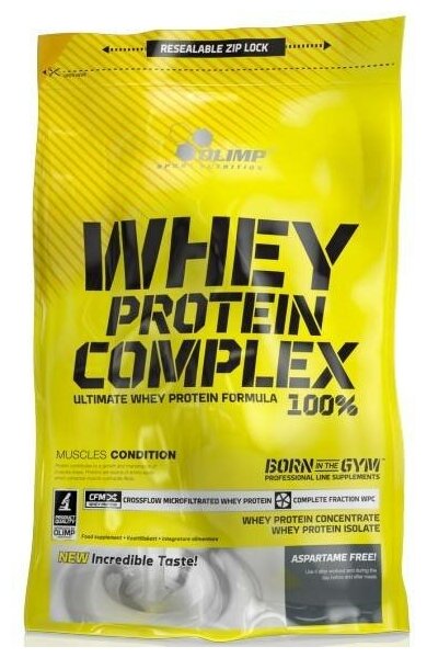 Olimp Nutrition, Whey Protein Complex 100%, 700 г (Двойной шоколад)