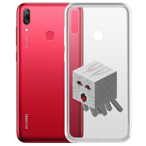 Чехол-накладка Krutoff Clear Case Гаст для Huawei Y7 (2019)
