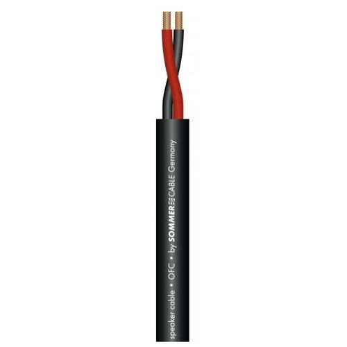 Кабель акустический с катушки двухжильный Sommer Cable 425-0051 Meridian Mobile SP225 Black, 1 м