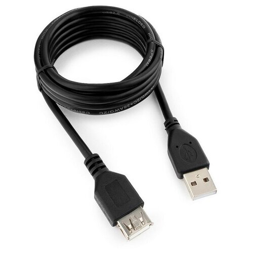 Кабель USB 2.0 AM/AF, 1.8 м, Cablexpert, чер, CCP-USB2-AMAF-6 2 шт.