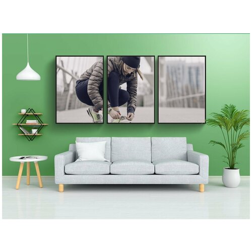 фото Набор модулных постеров для интерьера "холодный, погода, зима" 60x90 см. в тубусе, без рамки lotsprints