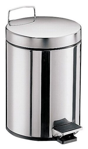 Emco System2 Мусорное ведро с крышкой 5л, нержавеющая сталь