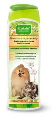 Пчелодар Бальзам-кондиционер для длинношерстных собак и кошек 250мл, 0,25 кг, 41285