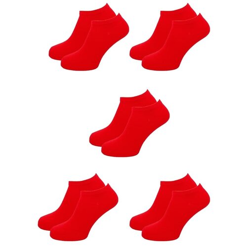 фото Носки lorenzline, 5 пар, размер 40/43, красный