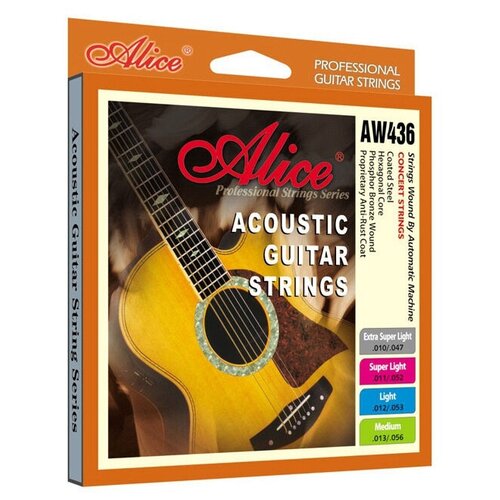 фото Струны для акустической гитары alice aw436-sl