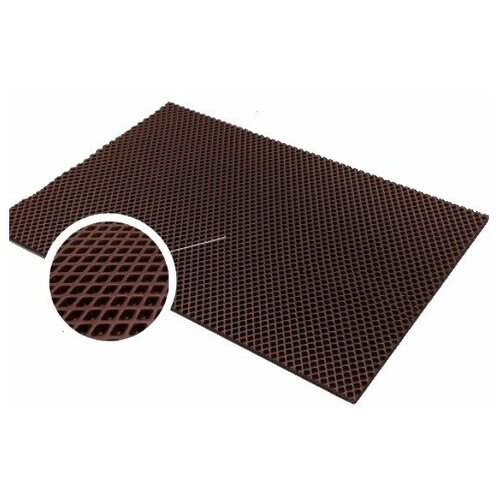 Коврик для ванной и туалета бордовый 50 х 70 см ЭВА / EVA ячейки / Ковер для ванны прямоугольный