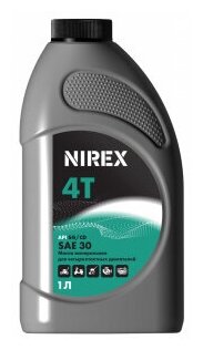 Масло NIREX 4-х тактное минеральное SAE 30 1 л NRX-32292 - фотография № 1