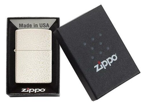 Зажигалка ZIPPO Classic с покрытием Mercury Glass, латунь/сталь, бежевая, матовая, 38x13x57 мм № 49181 - фотография № 5